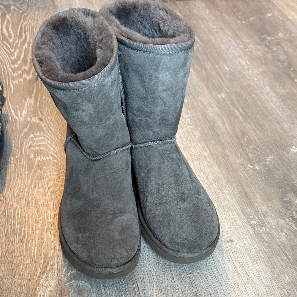 UGG Charcoal Suede Winter Boots